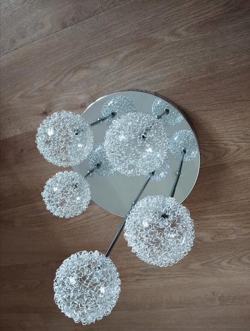 Design plafondlamp rond model met draad bollen., Huis en Inrichting, Lampen | Plafondlampen, Zo goed als nieuw, Ophalen