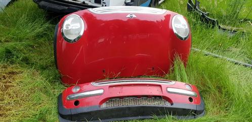 MINI COOPER VOORBUMPER+KAP MET KOPLAMPEN, Auto-onderdelen, Carrosserie en Plaatwerk, Bumper, Voor, Gebruikt, Ophalen of Verzenden