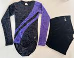 Gympakje turnpakje met broekje, Sport en Fitness, Turnen, Ophalen, Zwart, Zo goed als nieuw, Turnpak(je)