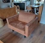 Bepurehome rodeo loveseat fauteuil cognac, Ophalen, Eenpersoons, Zo goed als nieuw, Minder dan 150 cm