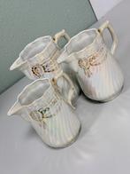 3 Kannen Sadler Swirl Lustreware theeset vintage parelmoer, Antiek en Kunst, Antiek | Servies los, Ophalen of Verzenden