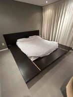 Bedframe 160x200 Japans design, Huis en Inrichting, Slaapkamer | Boxsprings, 160 cm, Design, Zo goed als nieuw, Zwart