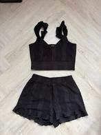 Royal Chicks setje korte broek short en crop top zwart kant, Zwart, Ophalen of Verzenden, Royal Chicks, Maat 36 (S)