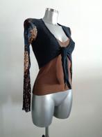 Via donatella bolero 2 stuks, bruin en blauw, Nieuw/small, Kleding | Dames, Verzenden, Nieuw, Maat 36 (S)