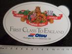 sticker Olau logo vlissingen sheerness first class england, Verzenden, Zo goed als nieuw, Bedrijf of Vereniging