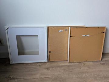 4x IKEA Ribba Lijsten - Wit beschikbaar voor biedingen