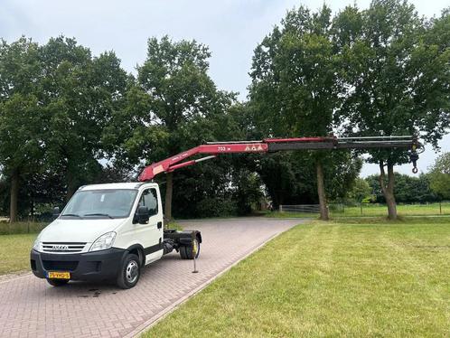 Iveco Daily 40 C15 BE TREKKER 7.5 TON MET KRAAN (bj 2007), Auto's, Bestelauto's, Bedrijf, Te koop, ABS, Cruise Control, Elektrische ramen