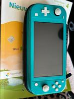 Nintendo switch lite, Ophalen of Verzenden, Turquoise, Zo goed als nieuw, Met beschermhoes of tas