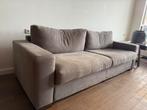 Mooie bank taupe kleur, Huis en Inrichting, Banken | Bankstellen, Ophalen, Gebruikt, Driepersoons, 75 tot 100 cm