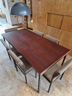 Pastoe eettafel + 6 stoelen, Cees Braakman, Ophalen, Gebruikt, Teakhout, 50 tot 100 cm