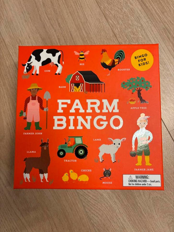 Boerderij Bingo - Leerzaam Engels Spel voor Kinderen, Kinderen en Baby's, Speelgoed | Overig, Nieuw, Jongen of Meisje, Ophalen of Verzenden