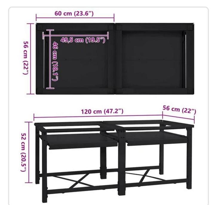 Wasmachine verhoger dubbel - Wit met uitschuifbare plaat, Witgoed en Apparatuur, Wasmachines, Zo goed als nieuw, Ophalen