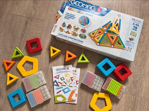 Geomax Supercolor Panels 78 delig + 50 extra stukken, Kinderen en Baby's, Speelgoed | Educatief en Creatief, Gebruikt, Bouwen
