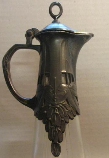 art nouveau karaf geslepen glas WMF 15 beschikbaar voor biedingen