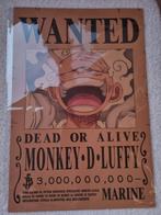 Originele One Piece WANTED Bounty Posters, Ophalen of Verzenden, Zo goed als nieuw, Rechthoekig Staand, Film en Tv