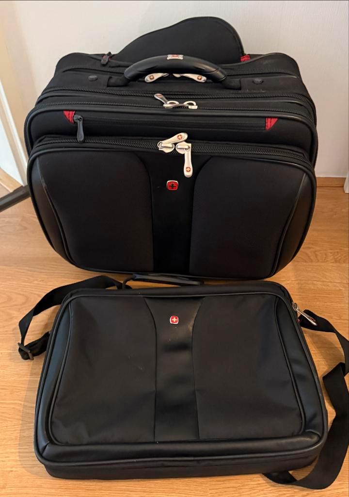 Businesstrolley met Laptop Tas, Sieraden, Tassen en Uiterlijk, Koffers, Gebruikt, Overige materialen, Minder dan 50 cm, 35 tot 45 cm