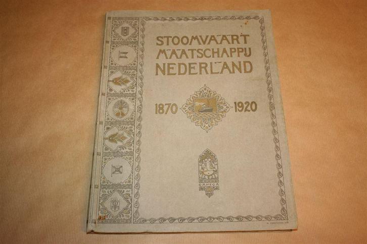 Gedenkboek Stoomvaart Mij Nederland 1870-1920, Verzamelen, Scheepvaart, Gebruikt, Kaart, Foto of Prent, Ophalen of Verzenden