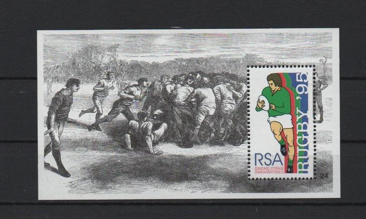 Rugby - Zuid-Afrika 1995 - Postfris s/s, Postzegels en Munten, Postzegels | Thematische zegels, Postfris, Sport, Verzenden