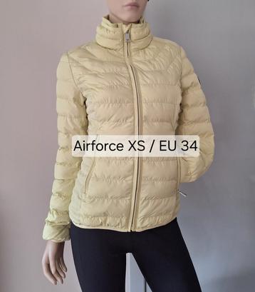 Nieuwe Airforce gewatteerde jas lime yellow XS / EU 34 beschikbaar voor biedingen