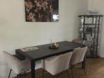 Zwarte uitschuiftafel 140x 100 b ( 190x100), Ophalen, 100 tot 150 cm, 50 tot 100 cm, Zo goed als nieuw