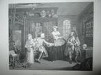 Gravure Radcliffe Hogarth Marriage Mode medisch kwakzalver, Ophalen of Verzenden