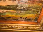 Jaap van Kregten Schilderij met Lijst, Antiek en Kunst, Kunst | Schilderijen | Klassiek, Ophalen of Verzenden