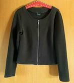 Vila zwarte dames jas vest met rits rekbare stof maat M L, Ophalen of Verzenden, Gedragen, Zwart