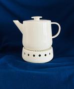 Theepot + Theelicht € 15 samen Hema Chicago Roomwit izgs, Huis en Inrichting, Ophalen, Overige typen, Zo goed als nieuw, Effen