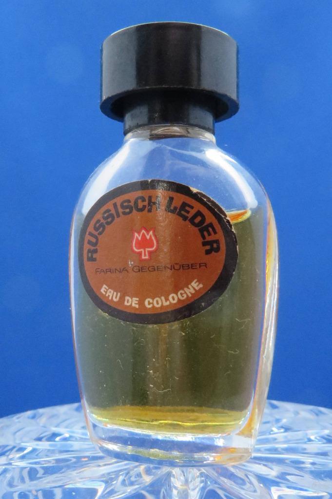 Mini - FARINA - Russisch Leder - 5ml - edc - 5,5cm, Verzamelen, Parfumverzamelingen, Gebruikt, Miniatuur, Gevuld, Ophalen of Verzenden