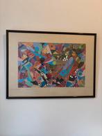 Kunstwerk Knipsels - Abstracte Collage, Antiek en Kunst, Ophalen