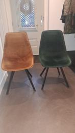 6 Stoelen: 4 Oker & 2 Groen, Ophalen, Gebruikt, Overige kleuren, Stof