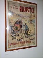 Vintage auto en fiets reclame poster hurtu, Ophalen