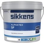 Sikkens Alphatex SF - 10 liter ral 9010, Doe-het-zelf en Verbouw, Verf, Beits en Lak, Ophalen, 5 tot 10 liter, Wit, Nieuw