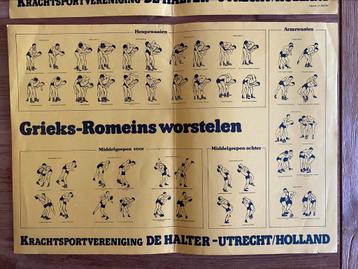 Poster Grieks Romeins Worstelen beschikbaar voor biedingen