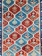 Handmade oriental wool Kars Kazak tapijt Anatolia 104x153cm, Persian Perzisch vintage oosters hype, 100 tot 150 cm, Onbekend, Ophalen of Verzenden