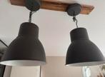 2 grote IKEA HEKTAR hanglampen €20 per stuk, Ophalen, Zo goed als nieuw, Metaal, Minder dan 50 cm