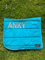 Anky dekje met glitter letter aqua blauw, Ophalen of Verzenden, Gebruikt, Dekje