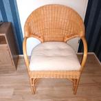 Rieten stoel, Huis en Inrichting, Ophalen, Gebruikt, Bruin, Eén