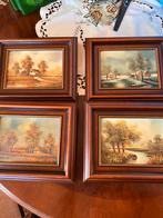 Gesigneerde schilderijen J.KOK met lijst, Ophalen of Verzenden, Gebruikt