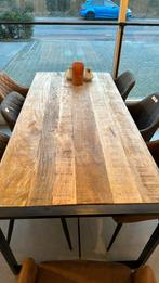 Eettafel mangohout 220x90 cm, Huis en Inrichting, Tafels | Eettafels, 200 cm of meer, 50 tot 100 cm, Nieuw, Rechthoekig