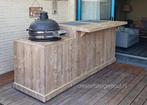 Buitenkeuken Bar egg kamado steigerhout koelkast wielen tuin, Tuin en Terras, Ophalen of Verzenden, Nieuw, Houtskool, Vrijstaand