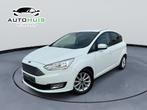 Ford C-Max 1.5 Titanium Automaat Stoelverwarming Navigatiesy, Auto's, Ford, Zwart, 4 cilinders, 150 pk, Wit