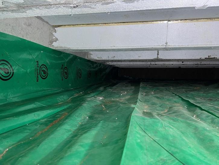 ACTIE - Bodemfolie aanbrengen kruipruimte, Doe-het-zelf en Verbouw, Isolatie en Afdichting, Nieuw, Overige materialen, Minder dan 4 cm