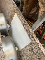 Aanrechtblad met ATAG gaskookplaat 4 pits, Huis en Inrichting, Keuken | Keukenelementen, Gebruikt, 100 tot 150 cm, Bruin, Ophalen of Verzenden