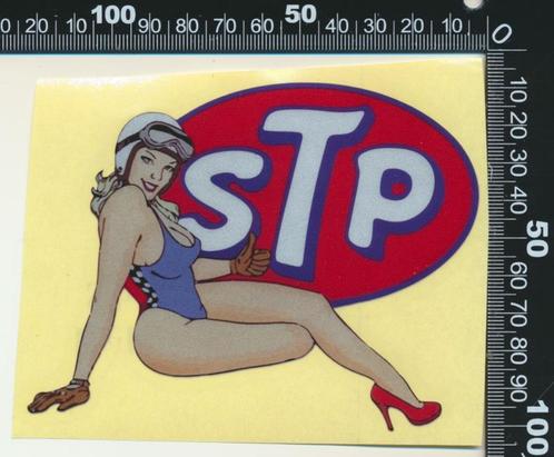 Sticker: STP (Pin Up 2), Verzamelen, Stickers, Zo goed als nieuw, Auto of Motor, Ophalen of Verzenden