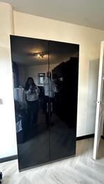 PAX closet hoogglans zwart/donkergrijs 100x60x201 cm, Huis en Inrichting, Ophalen, 200 cm of meer, 50 tot 100 cm, Zo goed als nieuw