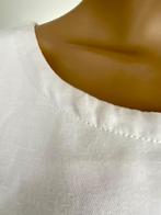 J402 Opus: maat 42=L linnen+katoen jurkje jurk wit, Kleding | Dames, Jurken, Wit, Maat 42/44 (L), Ophalen of Verzenden, Zo goed als nieuw