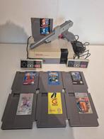 Nintendo nes met zapper en veel games, Ophalen of Verzenden, Gebruikt, Met 2 controllers, Met games