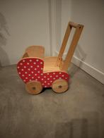 Houten poppenwagen met stippen, Ophalen, Zo goed als nieuw, Ontdekken