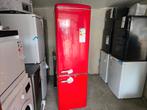 Nieuwe rode grote retro koelvries combi H 183 x B 54,5 cm, Ophalen, 200 liter of meer, Met aparte vriezer, Nieuw